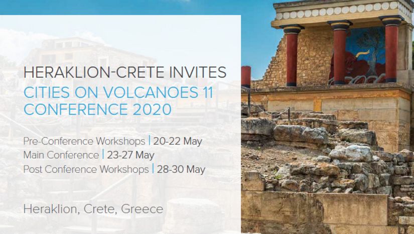 11ο Συνέδριο "Cities on Volcanoes" στην Κρήτη, 20-30 Μαϊου 2020